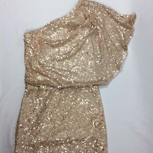 Jessica Simpson Champagne Sequin Dress